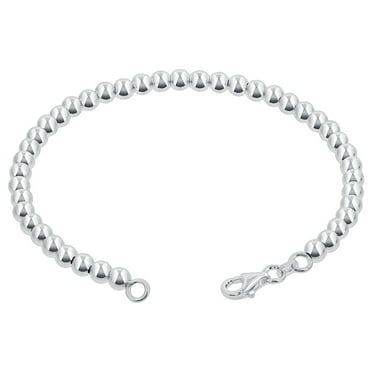 925 Sterling Silver Rope Chain Anklet with Lobster Clasp Gem Avenue bda014-9i 